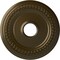 Ekena Millwork Classic Ceiling Medallion (Fits Canopies up to 12 3/4"), Hnd-Painted Brass, 18 5/8"OD 4"ID x 1 1/8"P CM19CLBRS - alternate 1